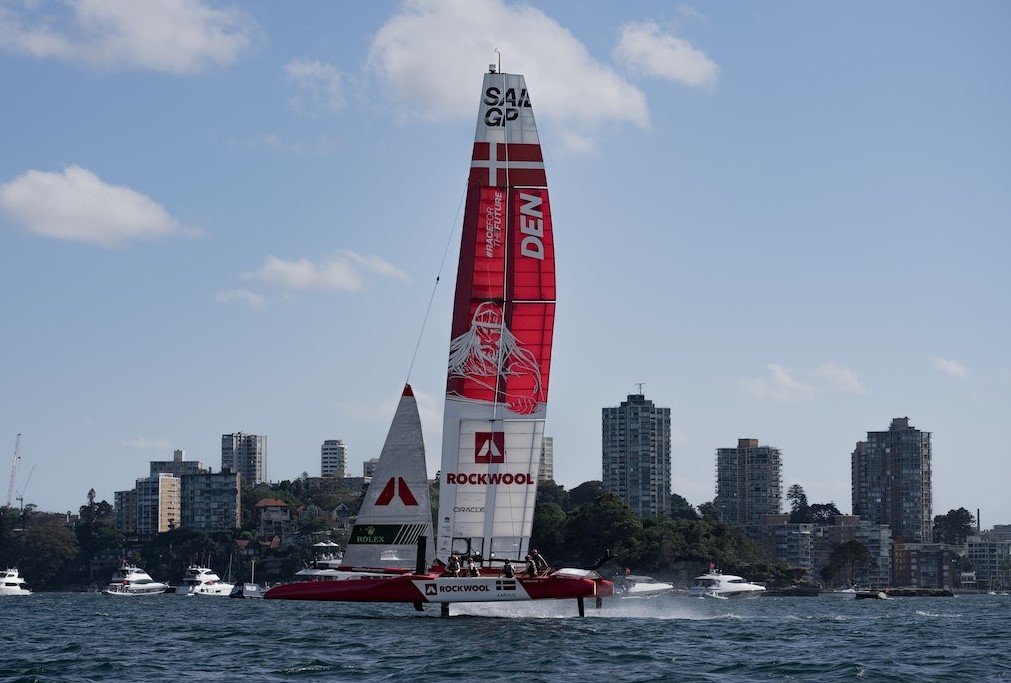 A picture of a catamaran